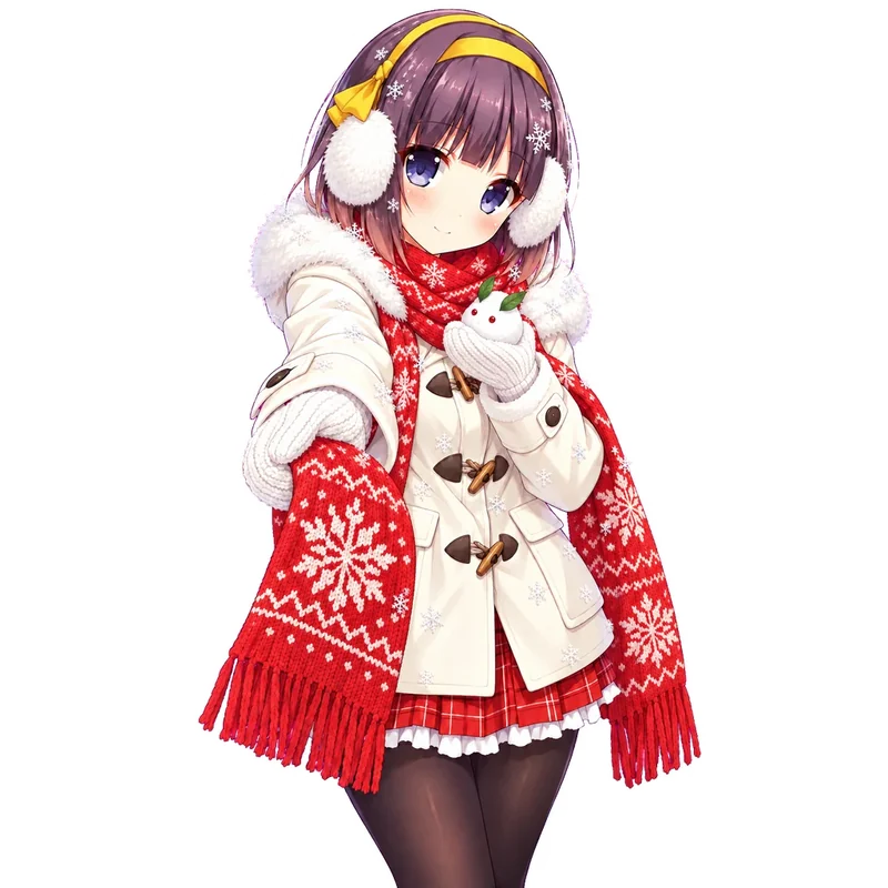 初雪圍巾