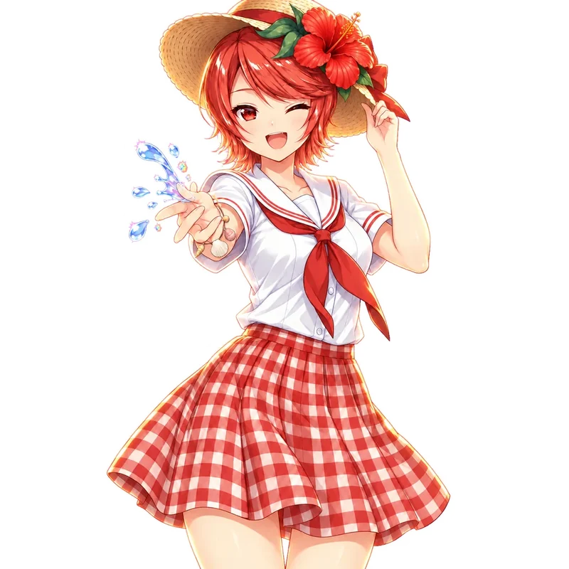 盛夏水花